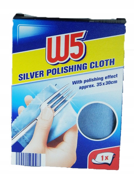 W5 ściereczka do CZYSZCZENIA srebra chromu