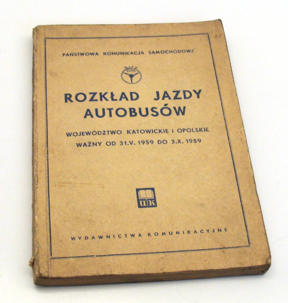 rozkład jazdy autobusów PKS 1959 Katowice Opole