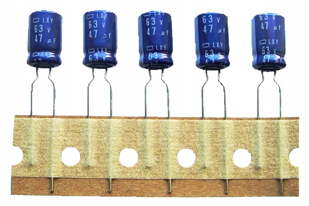 [10szt] 47uF 63V Nippon LXY kondensator Low Imp.