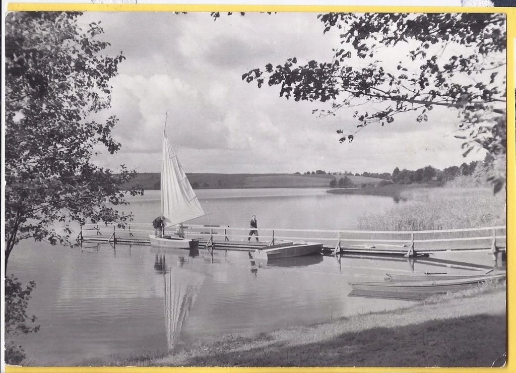 ZALESIE k/ Barczewo 1973 przystań o.w. FWP