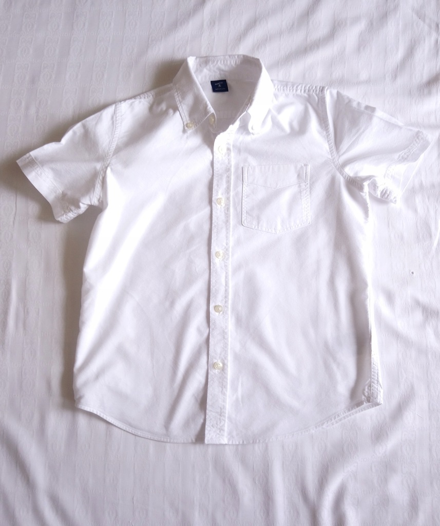 GAP koszula bawełniana biała 130 cm 8-9 lat