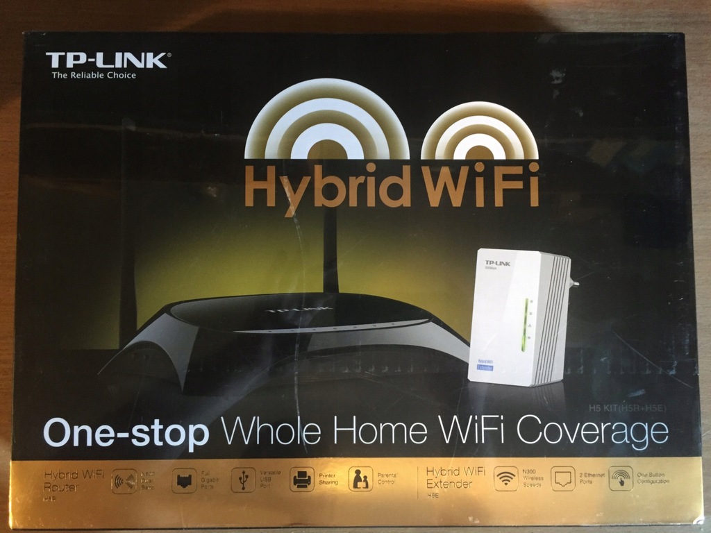 TP-Link Hybrid WIFI Router(H5R)+WIFI Extender(H5E)