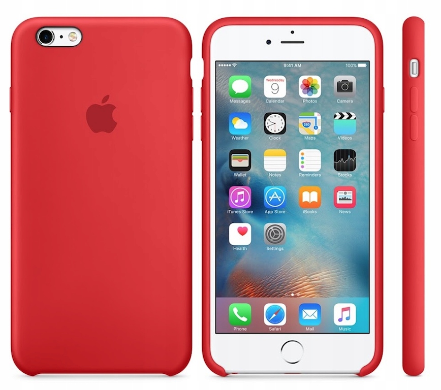 Etui silikonowe iPhone 6/6S Apple (czerwony)