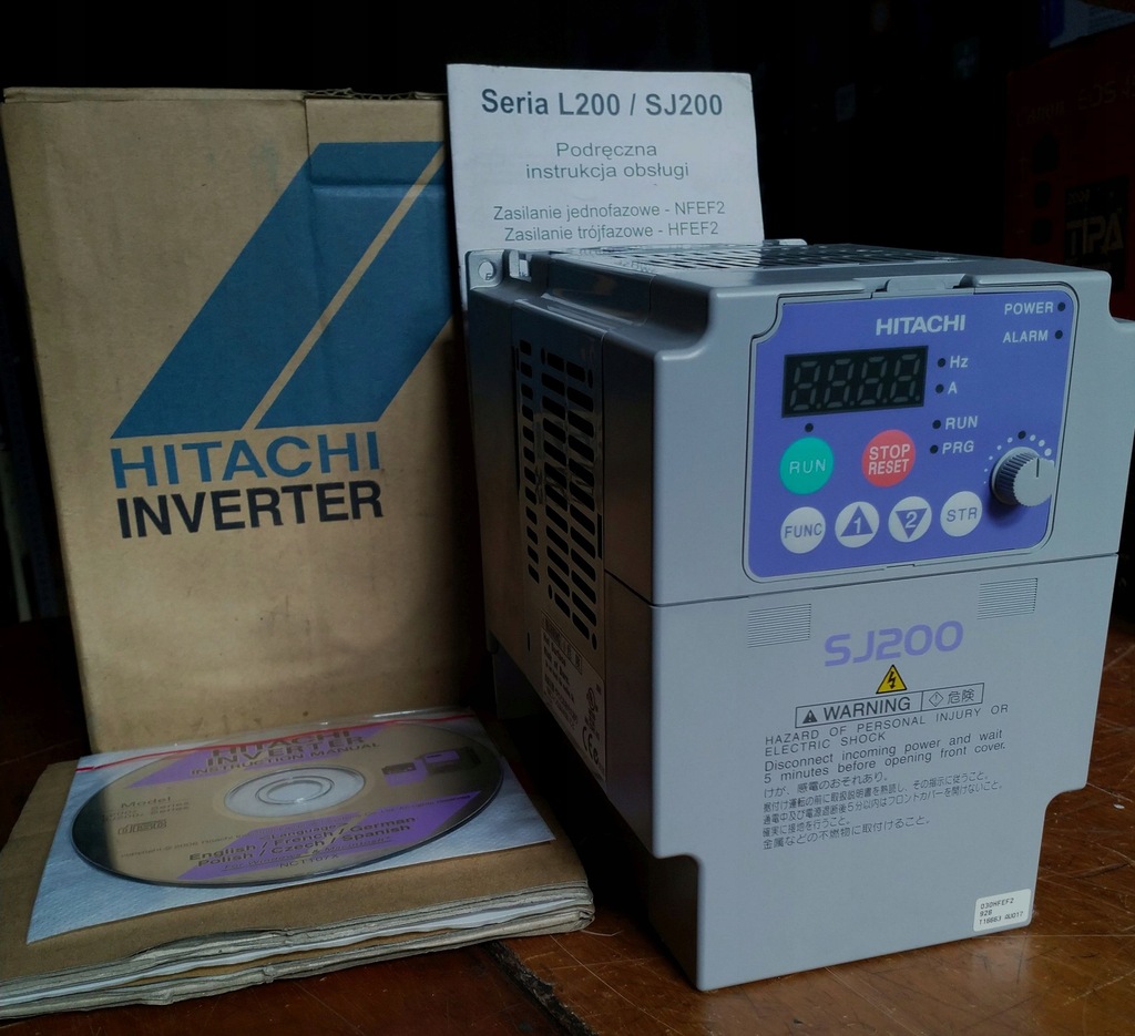 FALOWNIK INVERTER HITACHI SJ200 3kW NOWY 7555053532 oficjalne