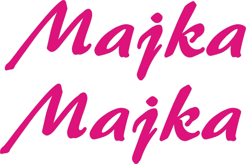 Imię MAJKA 2szt naklejki w dowolnym kolorze