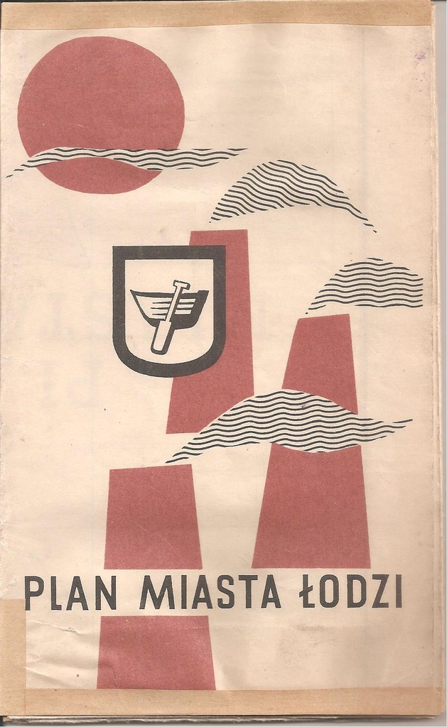 ŁÓDŹ - PLAN MIASTA Z 1963 ROKU.
