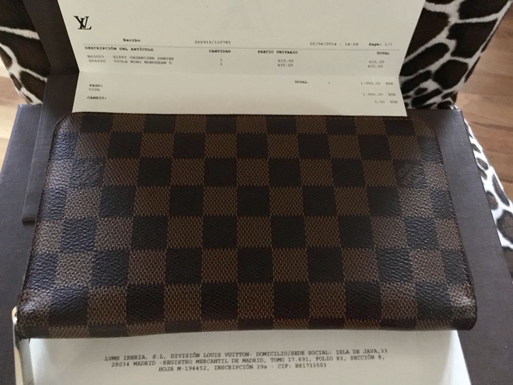 LOUIS VUITTON PORTFEL ZIPPY Z RACHUNKIEM