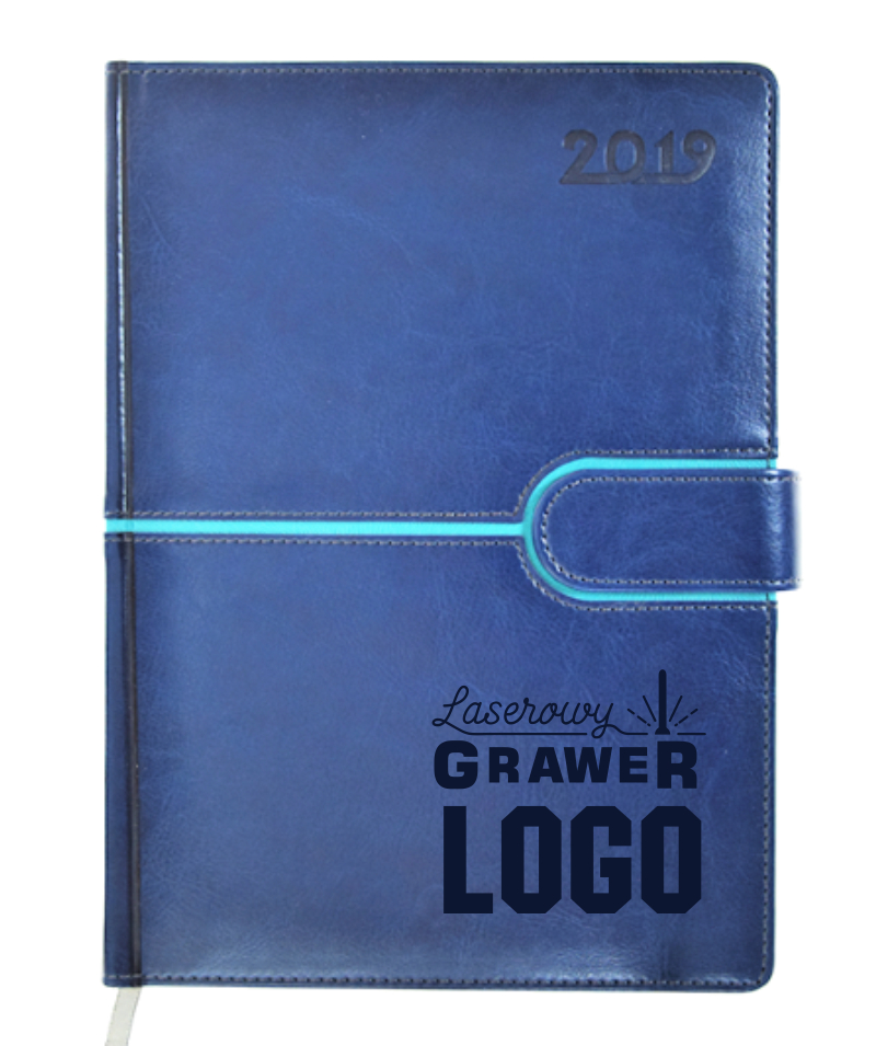 Kalendarz książkowy B5 N 2019 Z KLAMRĄ + GRAWER