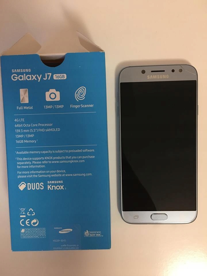 Smartfon Samsung Galaxy J7 ( 2017) Blue Silver