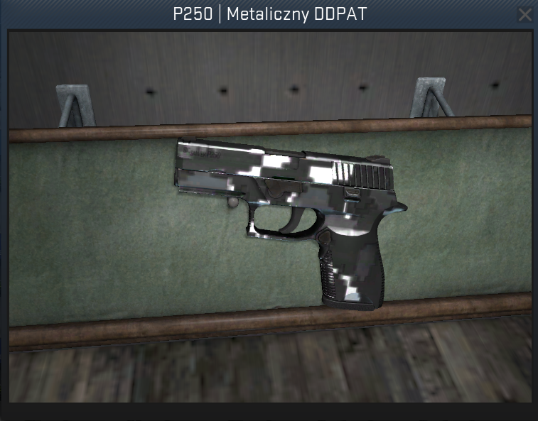 P250 METALICZNY DDPAT Metallic FN CS GO skin Train