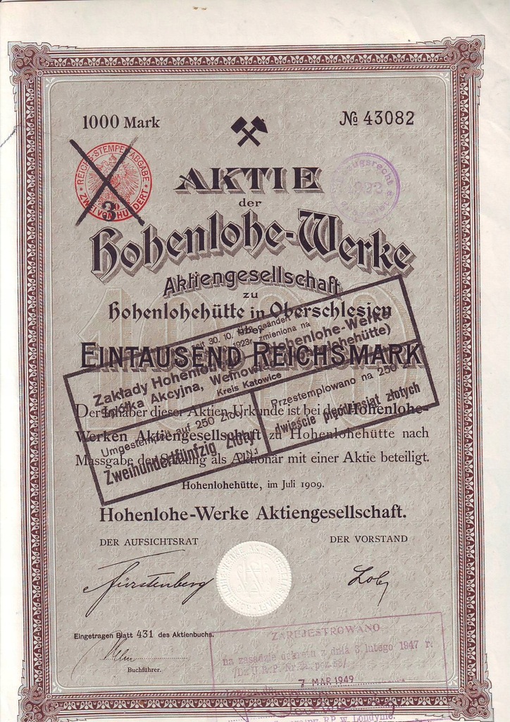 Zakłady Hohenlohego, Hohenlohe-Werke 1911 x 2