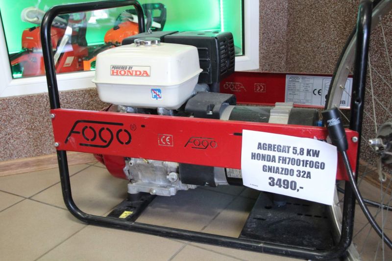 AGREGAT 5,8 KW HONDA FH7001 FOGO OKAZJA!!