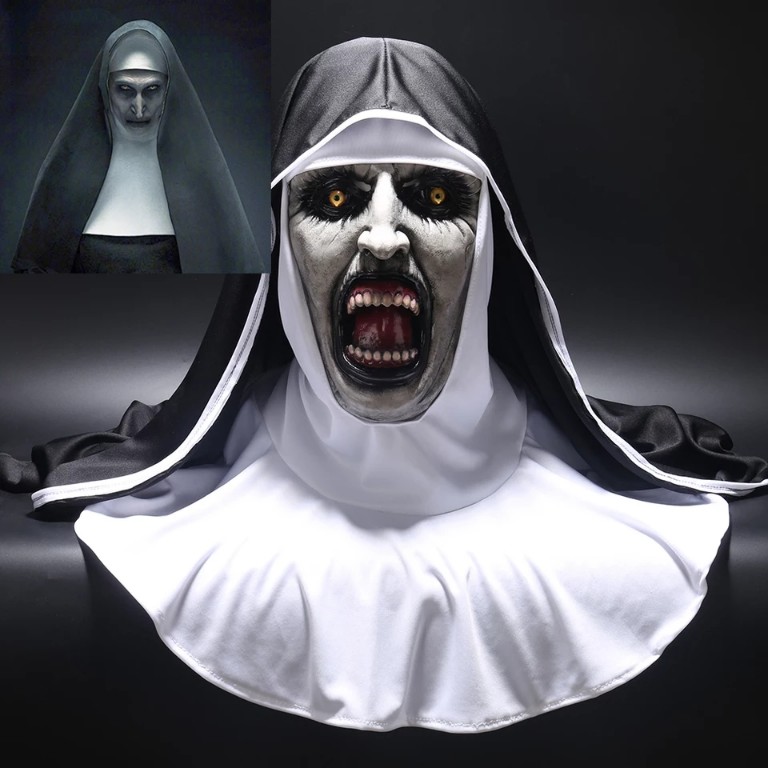 straszna maska zakonnica na Halloween - 7585958312 - oficjalne archiwum
