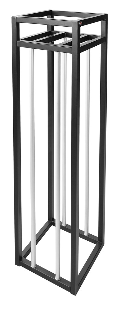 KWIETNIK METALOWY NOWOCZESNY BIAŁY, CZARNY 90 CM