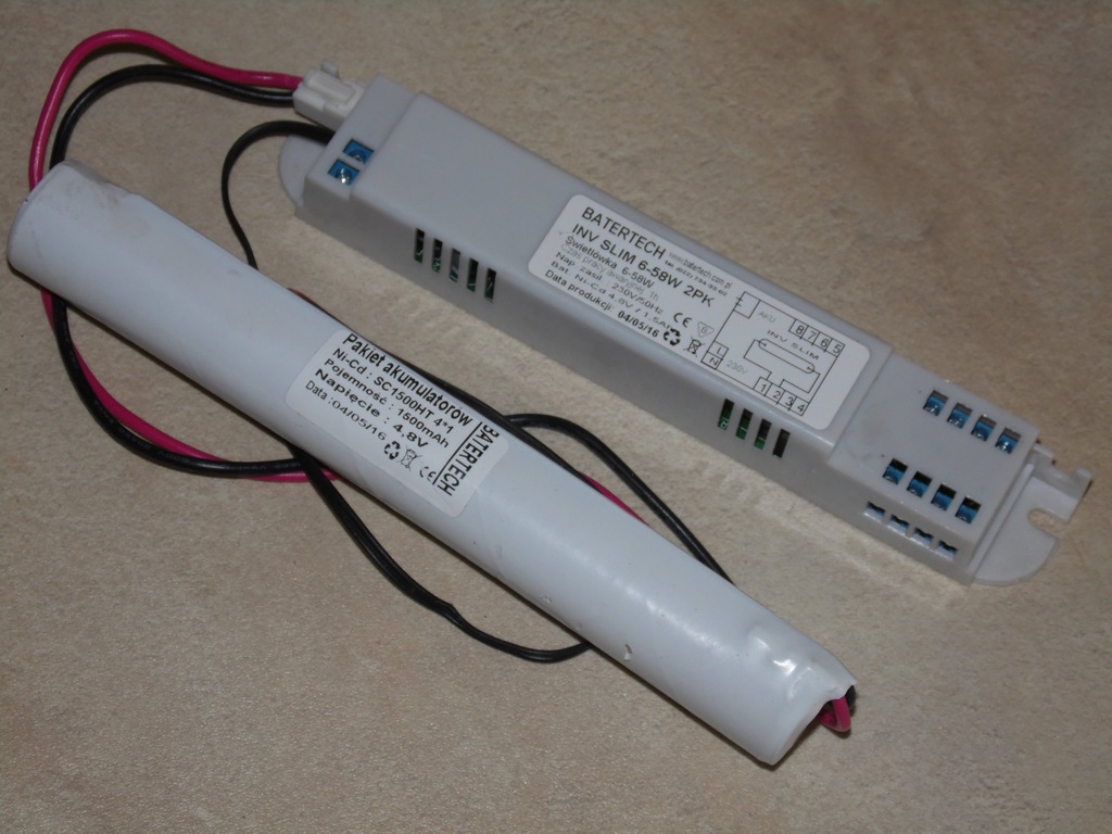 Moduł awaryjny 4,8V 1,5Ah + akumulator ..BATERTECH