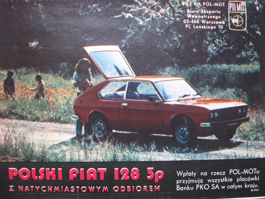 MOTOR Polski Fiat 128 3p Coupe Reklama 1976