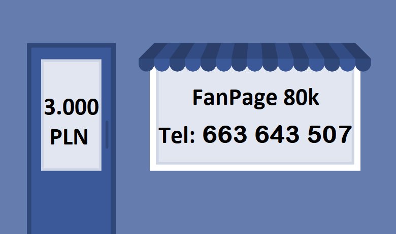 FanPage Facebook 80.000 fanów