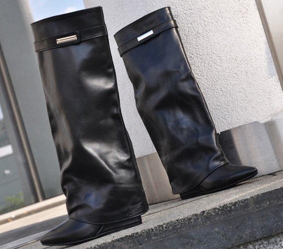 kozaki koturn a'la givenchy czarne 36