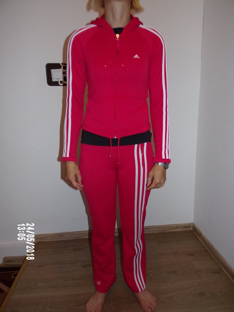 Różowy dres Adidas S