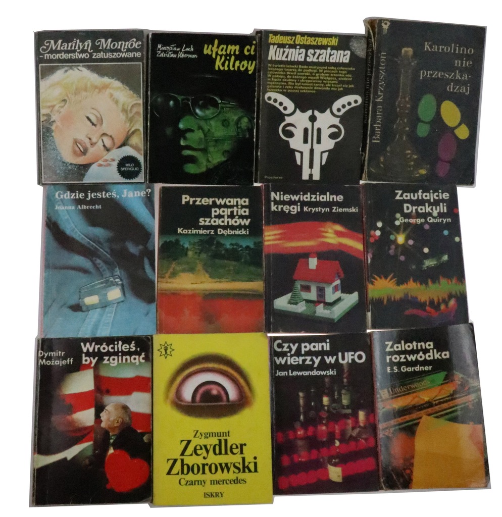 Stare kryminały z PRL zestaw 10 szt.