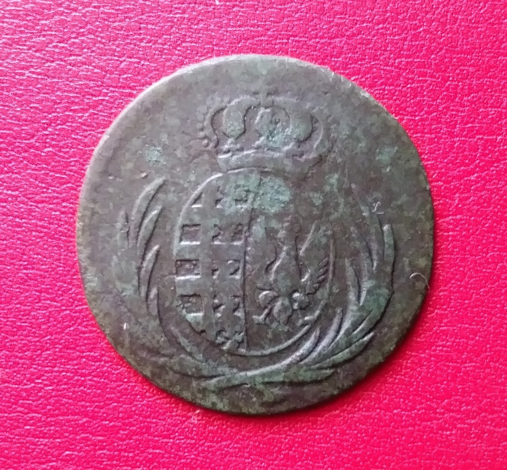 1 GROSZ 1811 IS Księstwo Warszawskie-wykopki