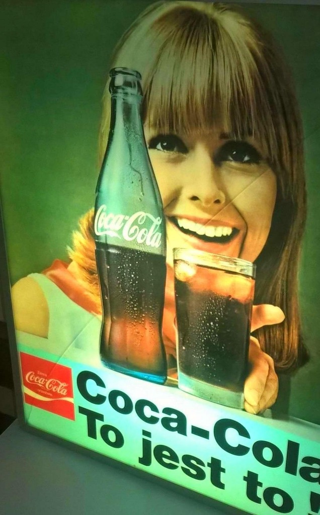 Reklama podświetlana CocaCola. To jest to! 1982