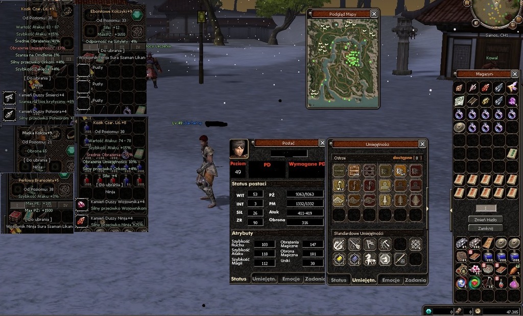 Metin2 PL Samos Ninja Dagger 49lvl Pro Koziki !!!!