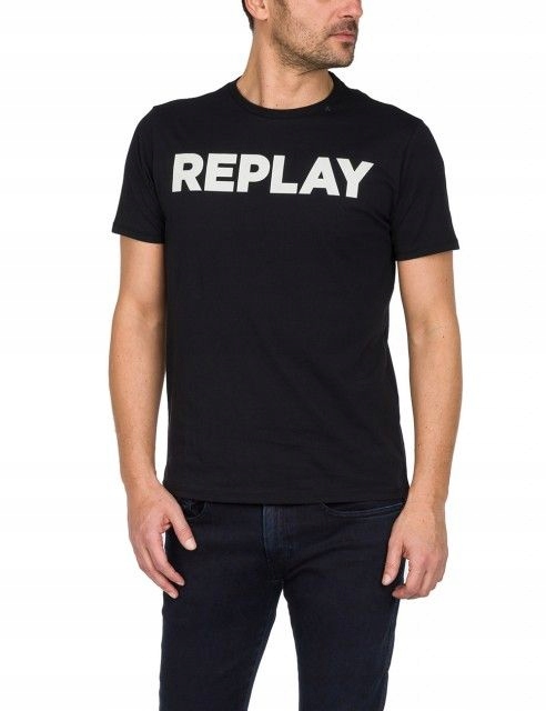 T-shirt męski Replay M35942660-098 - XXL