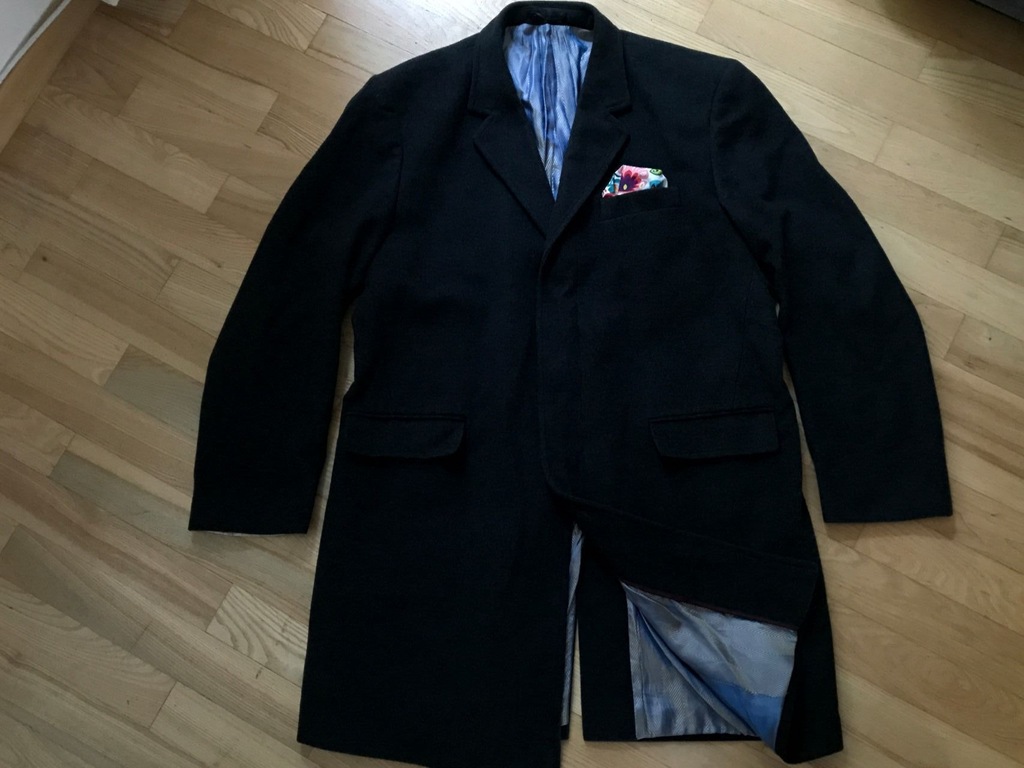 płaszcz NEXT LUXURY wełna + kaszmir XL nienoszony