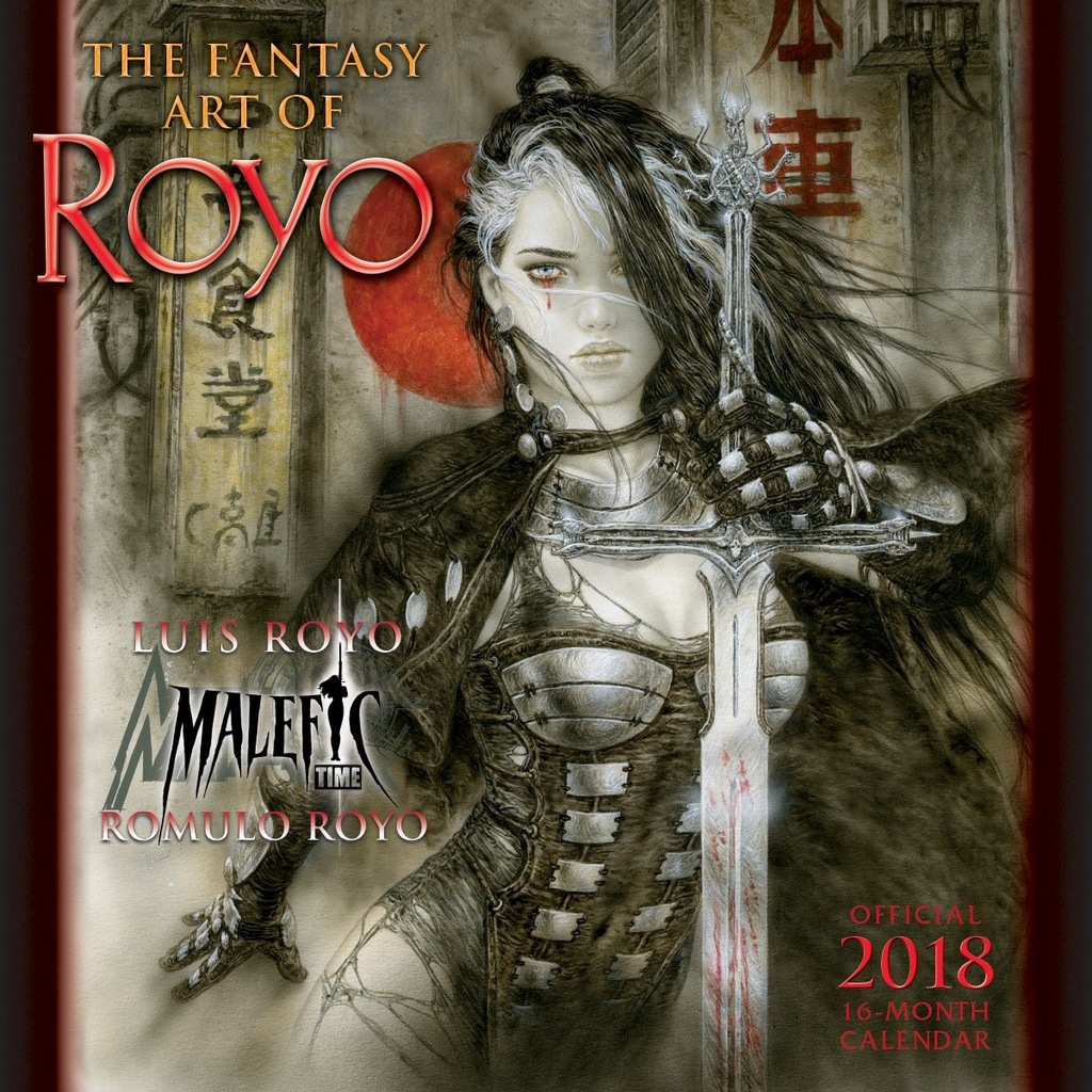 THE FANTASY ART OF ROYO KALENDARZ 2018 LUIS ROYO