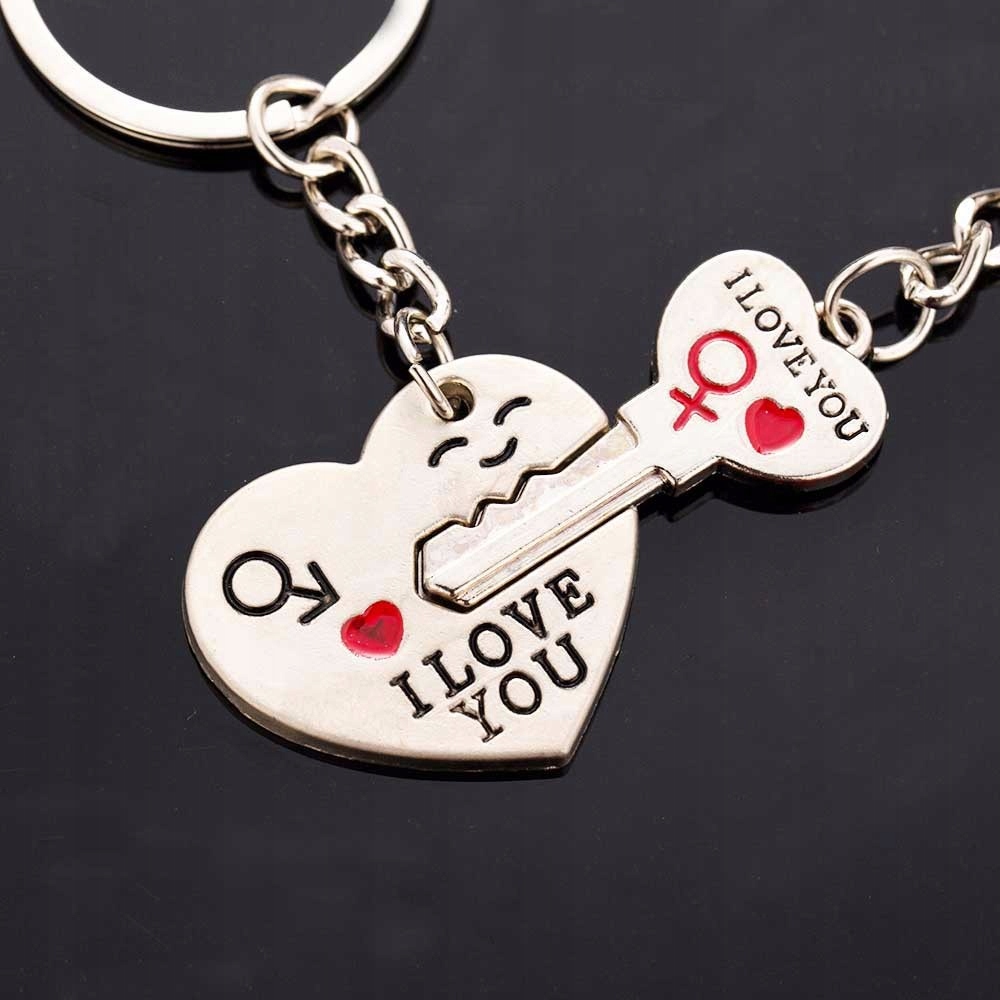 Brelok dla zakochanych klucz serce miłość dla par