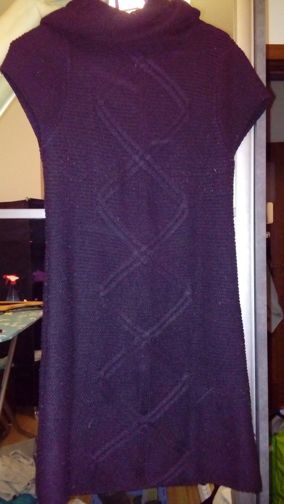 czarny sweter TUNIKA