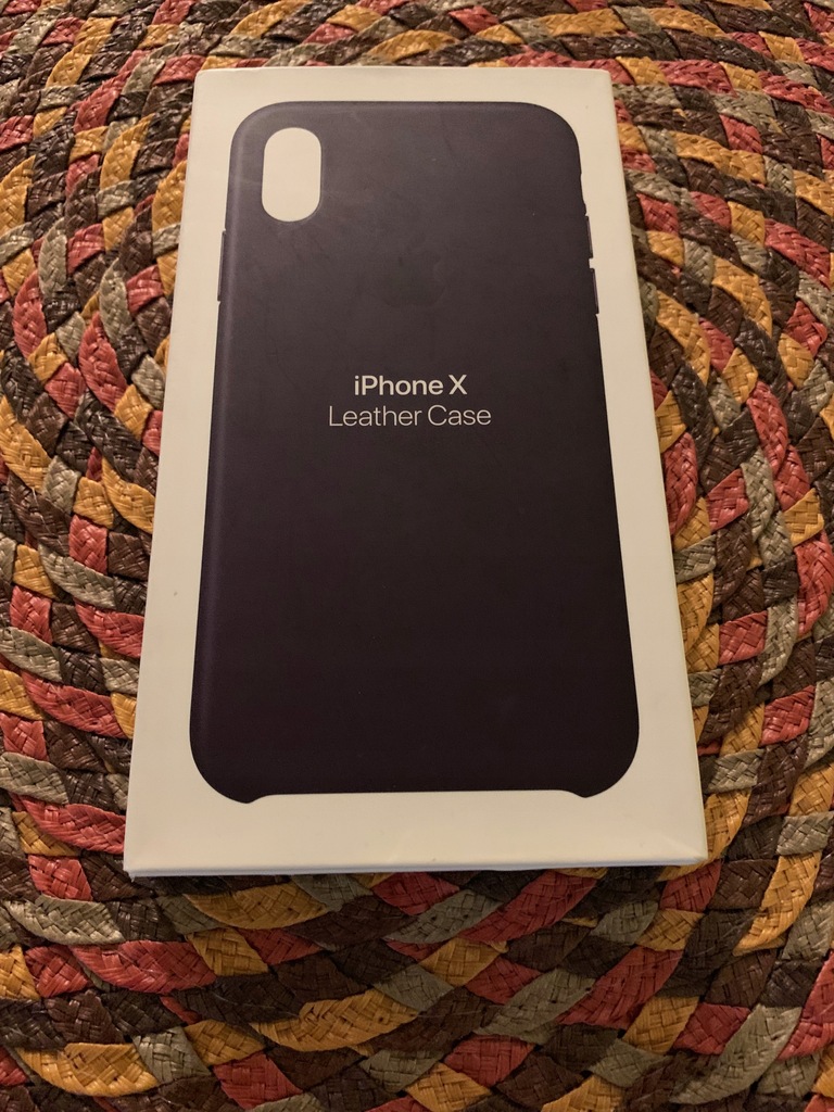 Apple iPhone X Leather Case Aubergine MQTG2ZM/A
