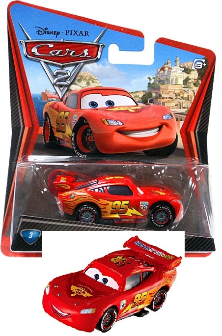 ZYGZAK McQUEEN with Racing Wheels Auta Cars Mattel