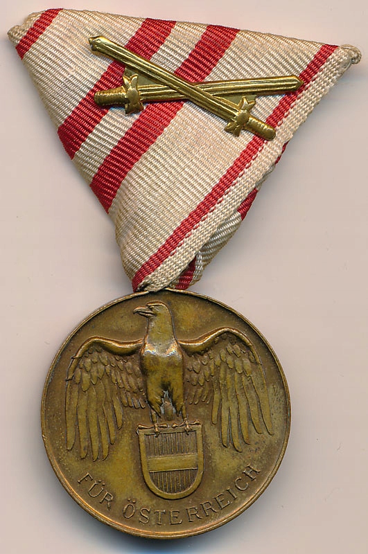 Austria: medal za I. Wojnę Światową 1914-1918