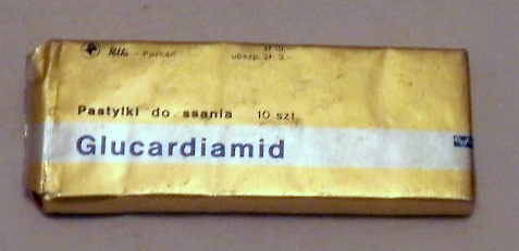 Glucardiamid - stare opakowanie apteczne .