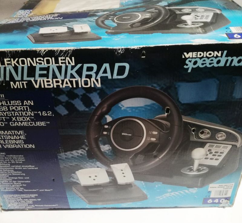 KIEROWNICA DO GIER + PEDAŁY MEDION SPEEDMASTER
