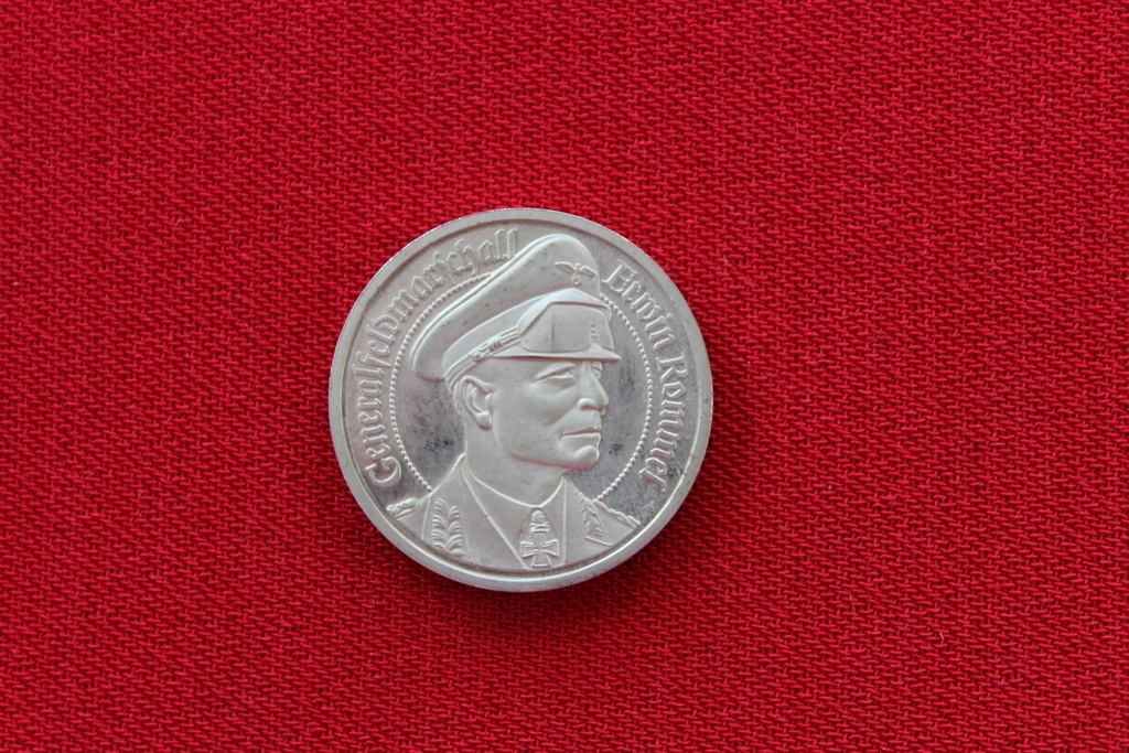 Srebrny Medal Feldmarszałek Erwin Rommel 1939