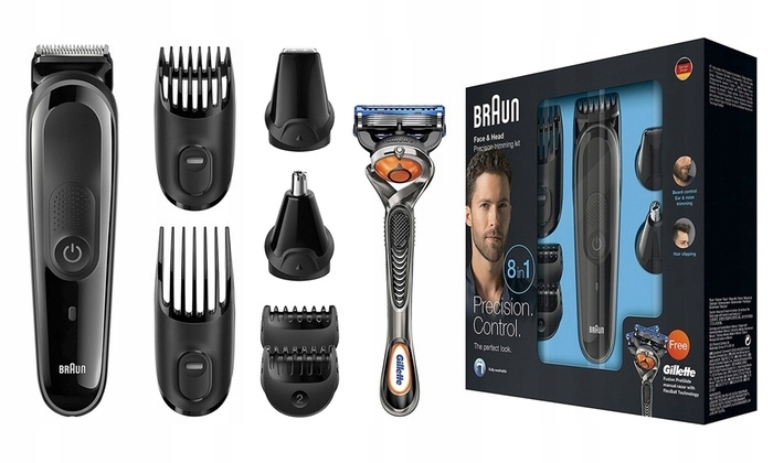 BRAUN MGK3060 MASZYNKA DO STRZYŻENIA GOLENIA 8 w 1