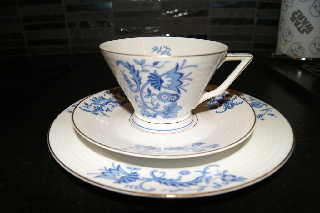 NIEMIECKA STARA PORCELANA ZESTAW ŚNIADANIOWY