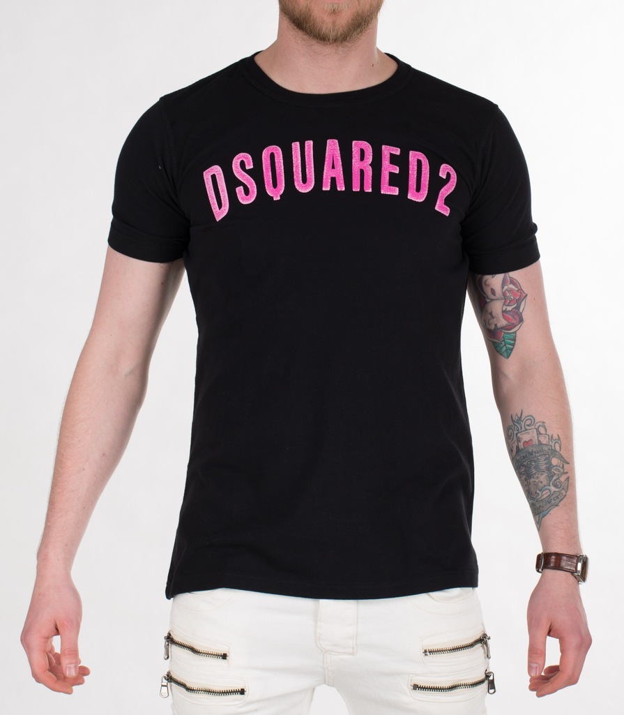 Koszulka T-Shirt Dsquared Czarna Slim Fit XL
