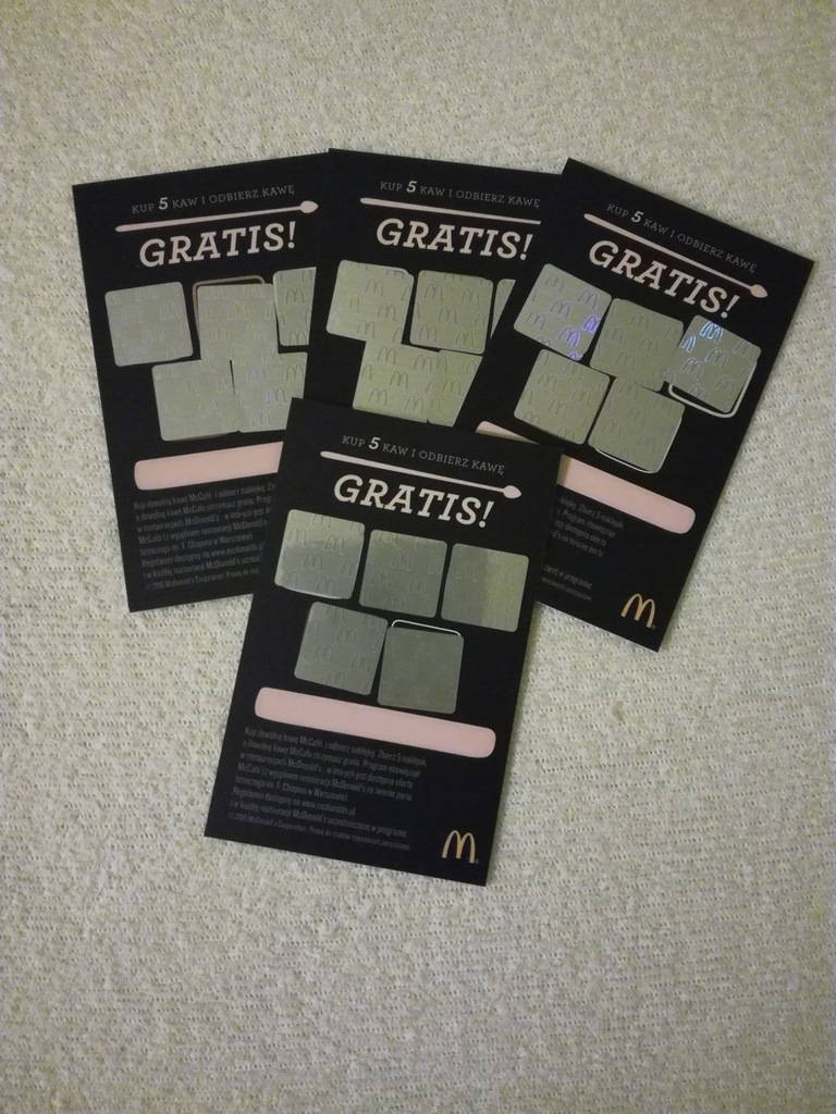 **McDonald, Kupony McCafe, Darmowa Kawa, Naklejki*