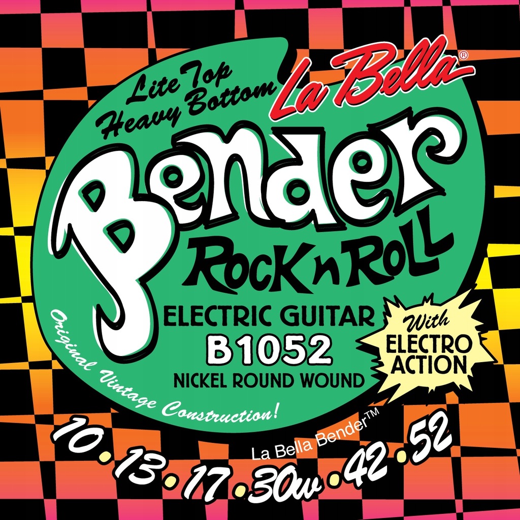 Struny do gitary elektrycznej LA Bella Bender 1052