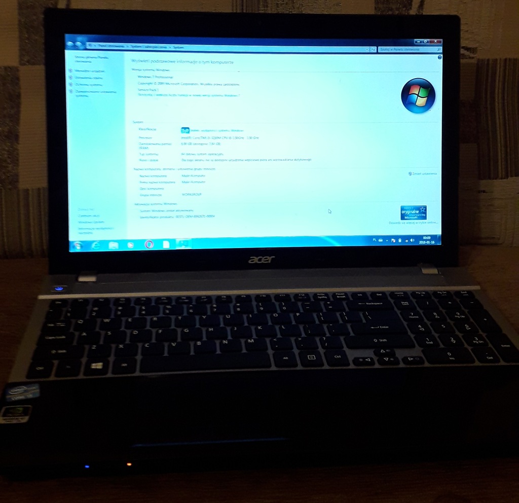 Acer Aspire V3-571G i5 8GB RAM 320GB HDD GT630 1GB
