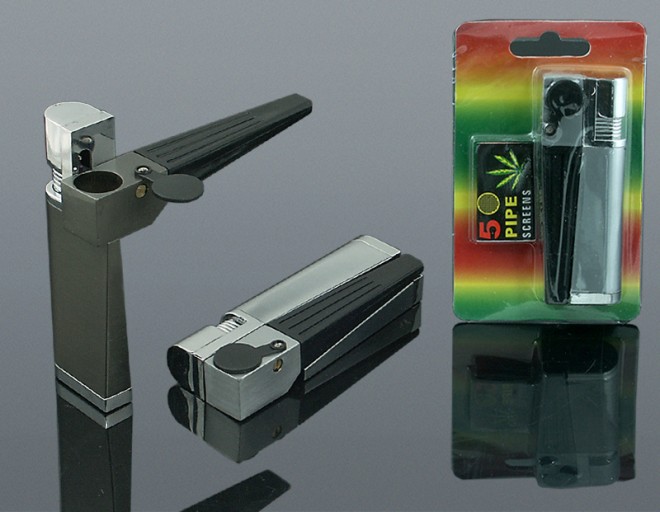 Zapalniczka Lufka Fifka Fajka 2w1 Metal Grinder