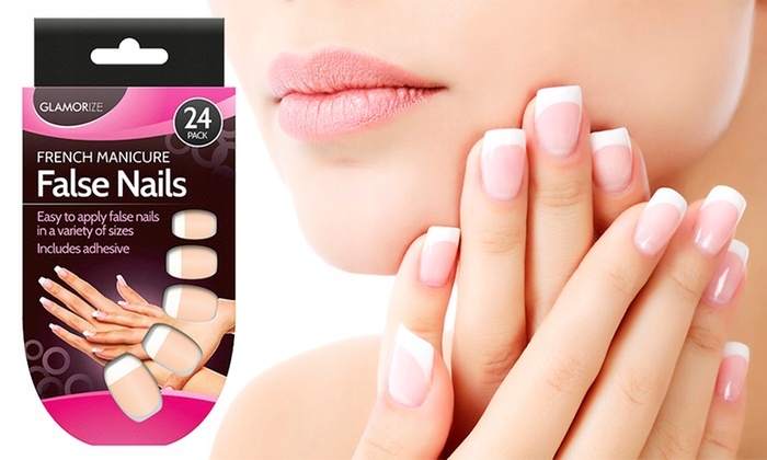 Glamorize Sztuczne Paznokcie Tipsy French Manicure