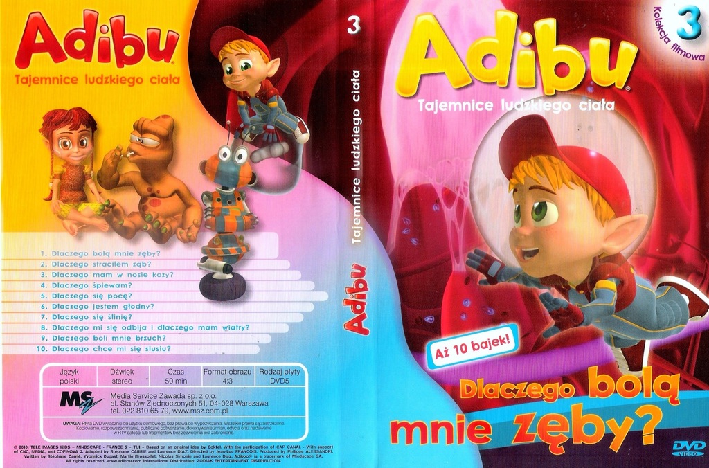 ** ADIBU 3 - TAJEMNICE LUDZKIEGO CIAŁA ** DVD