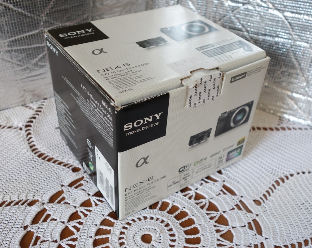 Sony NEX-6 + obiektyw 16-50 mm.Komplet sklepowy.