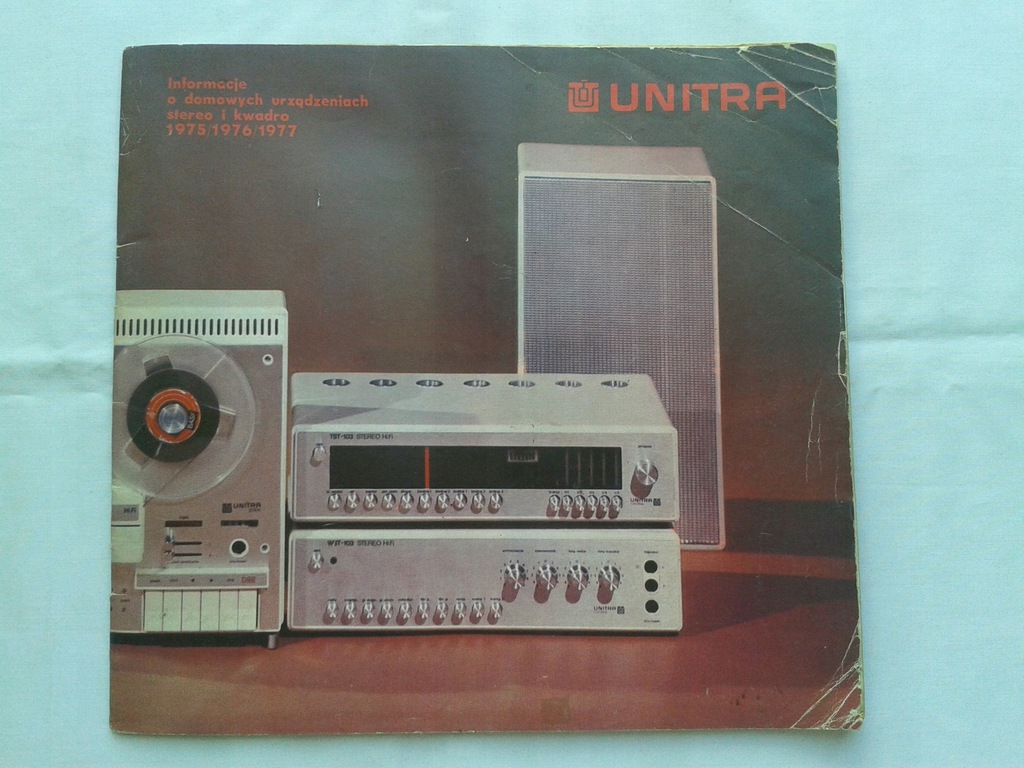 KATALOG UNITRA 1976 STARE RADIO MAGNETOFON