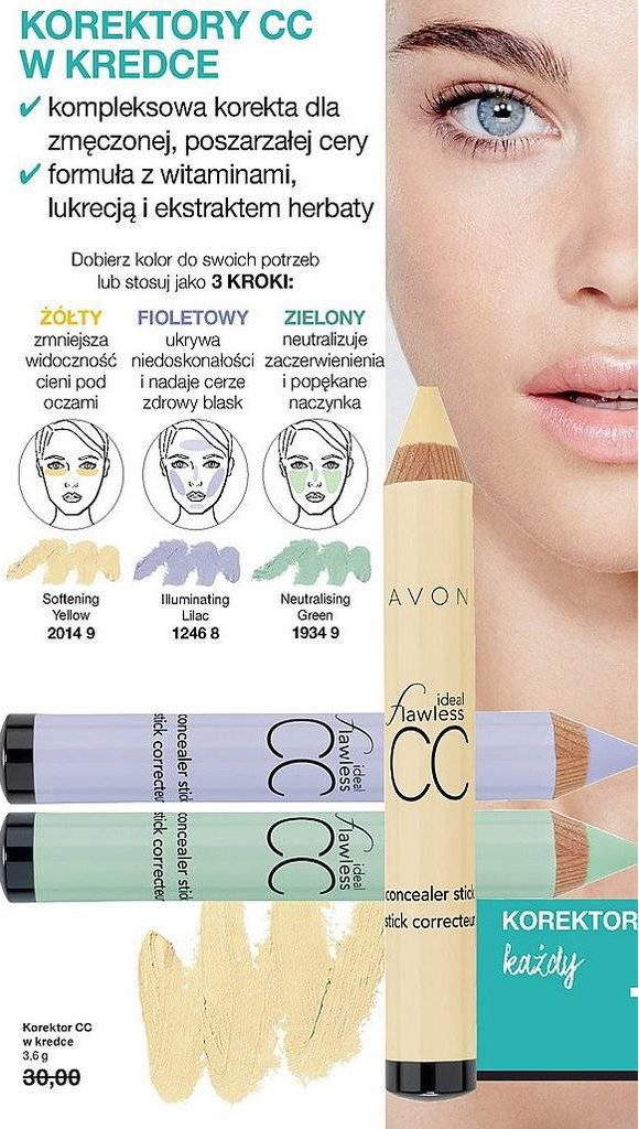 Żółty korektor pod oczy CC Avon